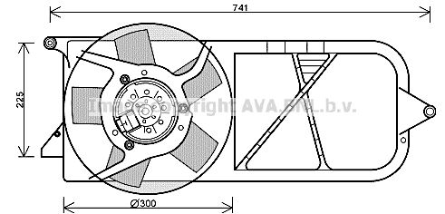 AVA QUALITY COOLING Вентилятор, охлаждение двигателя OL7537